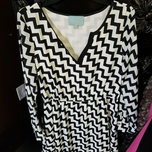 Black and white dress